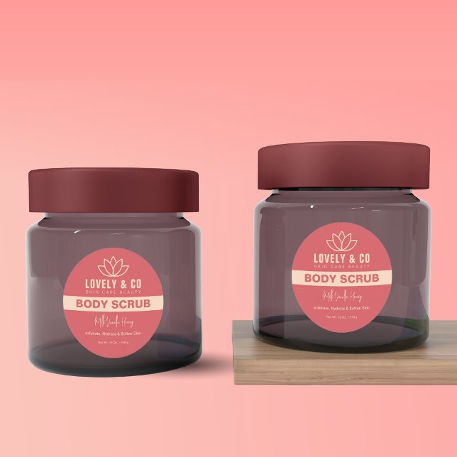 Elegant Rose & Ivory Salon Beauty Product Label  (Creator Uploaded)