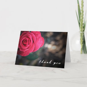 Elegant Rose Thank You Card