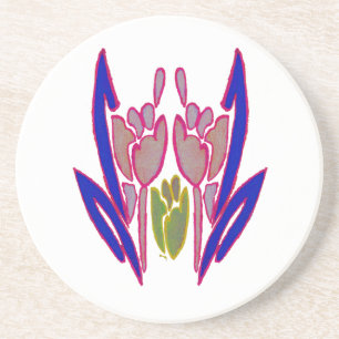 Elegant Rose Watercolor Art Print Coaster