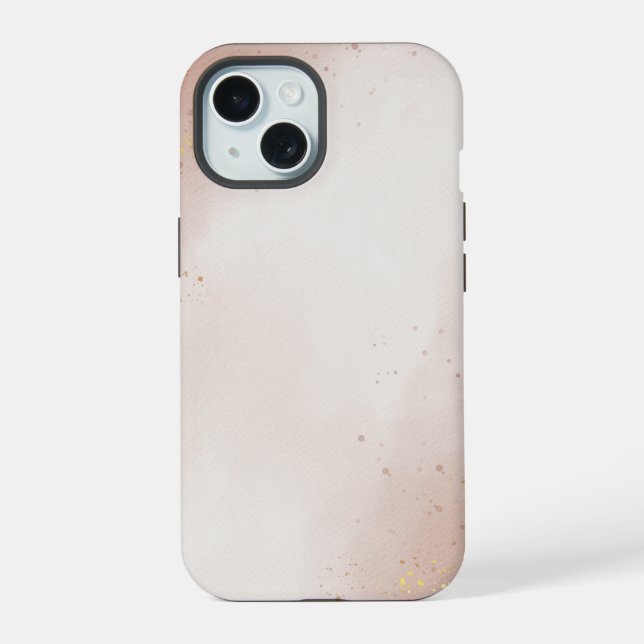 Elegant Rosegold Marble iPhone 15 Case (Back)