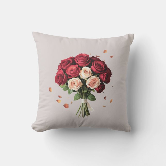 Elegant Roses Bundle Pillow Design (Front)