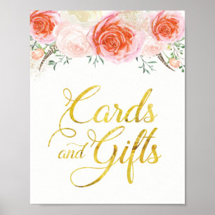 Elegant Roses Cards and Gifts Sign (8x10)
