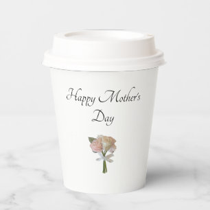 Elegant Roses Floral Mother's Day Party Brunch  Paper Cups