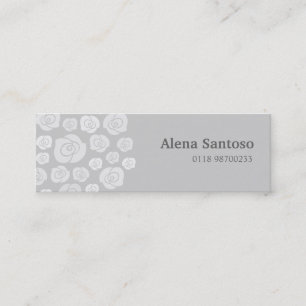 Elegant Roses Mini Business Card