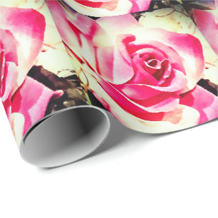 Elegant Roses Photo Wrapping Paper