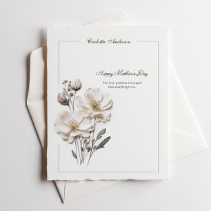 Elegant Roses Stationery Stylish Note Card