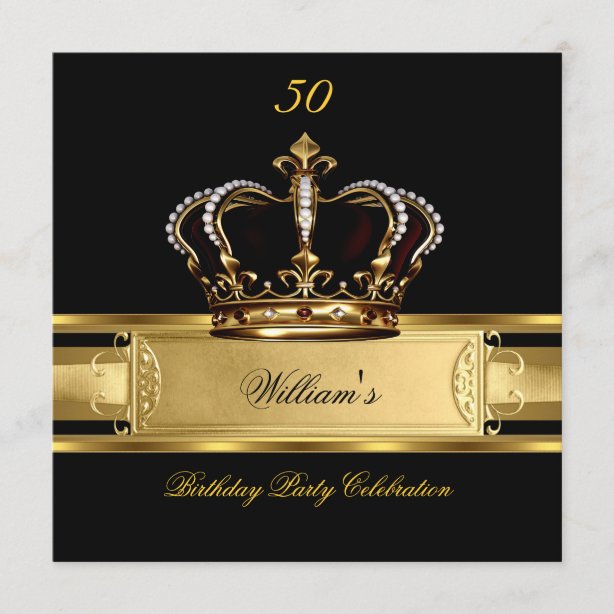 Kings Crown Invitations Zazzle CA