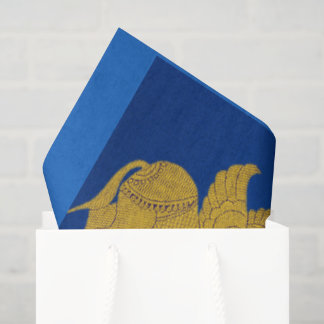 Elegant Royal Blue Gold Chandelier Pegasus  Tissue Paper
