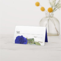 Elegant Royal Blue or Cobalt Rose Wedding Write-In