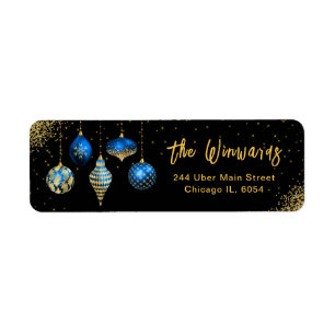 Elegant Royal Blue Ornament Christmas