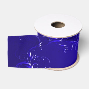 Elegant Royal Blue Wedding Grosgrain Ribbon