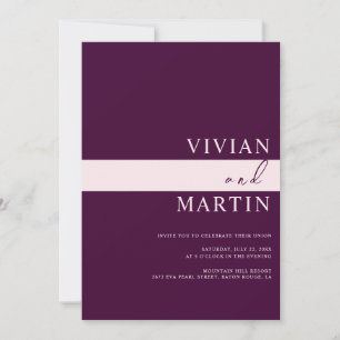 Elegant Royal Crimson Wedding All-in-one QR Invitation