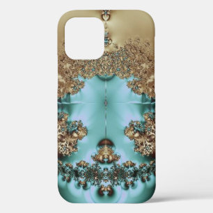 Elegant Royal Gold and Aqua Case-Mate iPhone Case