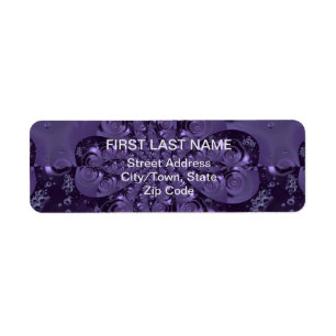 Elegant Royal Purple Liquid Sparkle