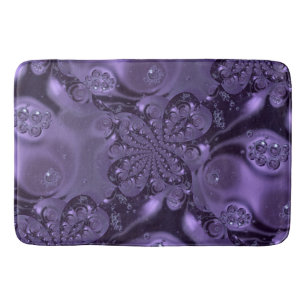 Elegant Royal Purple Liquid Sparkle Bath Mat