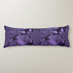 Elegant Royal Purple Liquid Sparkle Body Pillow