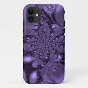 Elegant Royal Purple Liquid Sparkle iPhone 11 Case
