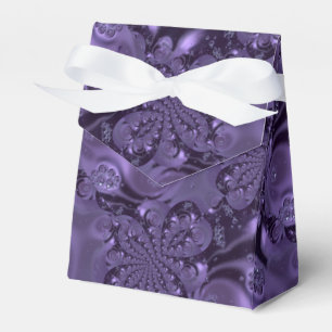 Elegant Royal Purple Liquid Sparkle Favor Box