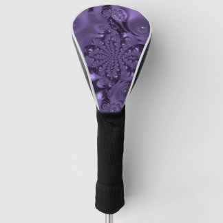 Elegant Royal Purple Liquid Sparkle Golf Head Cover