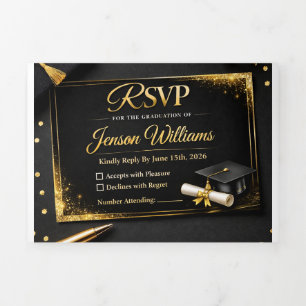 Elegant RSVP Card Design   Wedding Response Card  