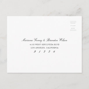 Elegant Rsvp Response Card Wedding Event