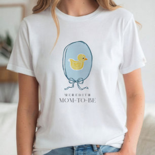 Elegant Rubber Ducky Mom-To-Be Baby Shower T-Shirt