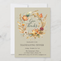 Elegant Rust Foliage Give Thanks