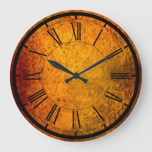 Elegant rust texture wall clock