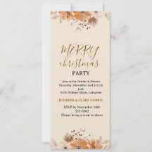 Elegant Rustic Boho Floral Holiday Party