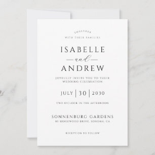 Elegant Rustic Boho Photo Wedding  Invitation