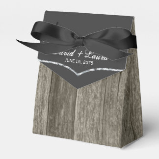 Elegant Rustic Chalkboard Favor Box