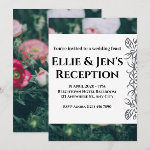 Elegant Rustic Eucalyptus Leaves Greenery Wedding Card