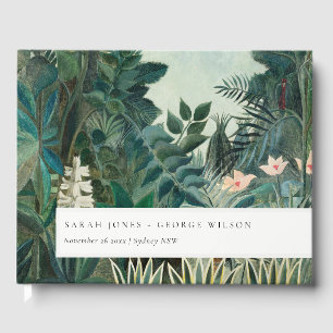 Elegant Rustic Exotic Tropical Rainforest Wedding Guest Book