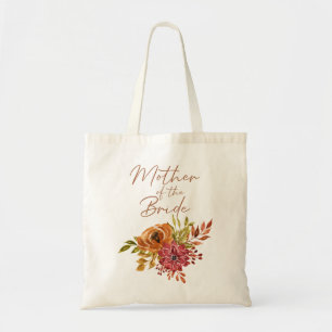 Elegant Rustic Fall Floral Mother of the Bride Tote Bag