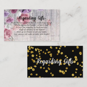 Elegant Rustic Floral Honeymoon Fund Cards
