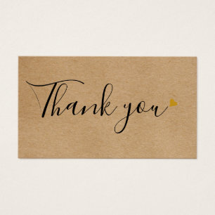 Élégant Rustic Gold Heart Script certificat cadeau