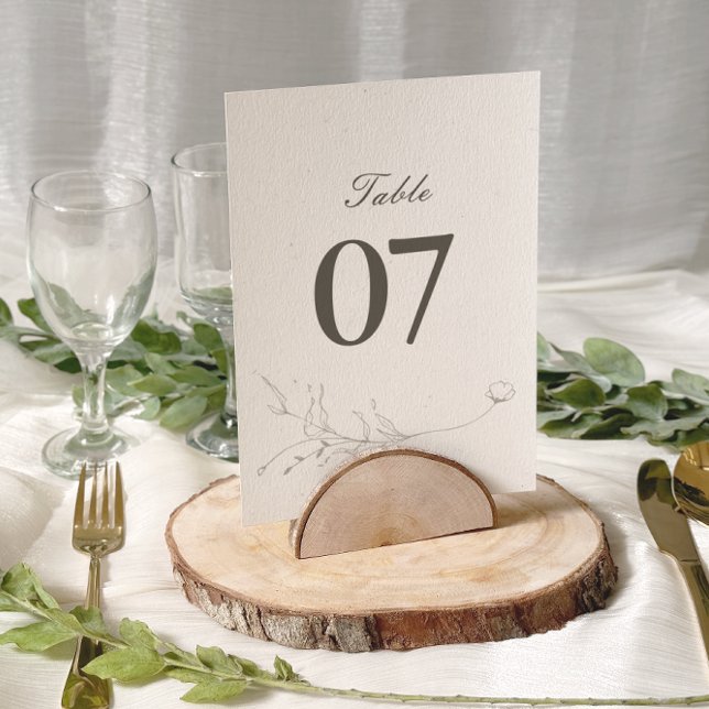 Elegant Rustic Minimalist Botanical Wedding Table  (Creator Uploaded)