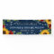 Elegant Rustic Navy Sunflower Rose Welcome Wedding
