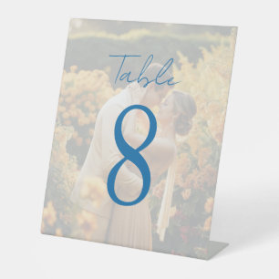 Elegant  Rustic Overlay photo vintage wedding Pedestal Sign