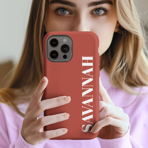 Elegant Rustic personalized name simple  iPhone 13 Pro Max Case