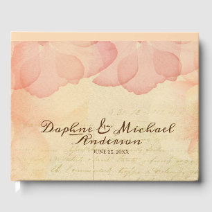 Elegant Rustic Pink Wedding Modern Simple Chic Guest Book