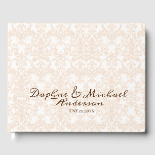 Elegant Rustic Pink Wedding Modern Simple Chic Guest Book