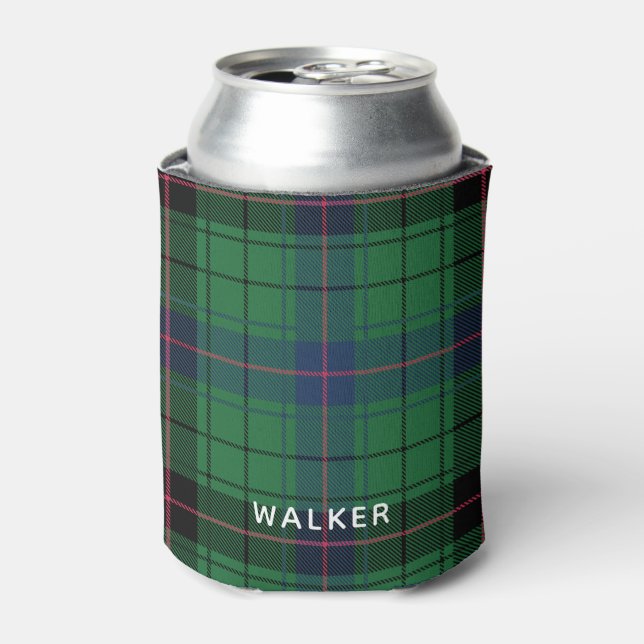 Elegant Rustic Plaid Davidson Tartan Can Cooler (Can Front)