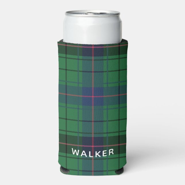 Elegant Rustic Plaid Davidson Tartan Seltzer Can Cooler (Seltzer Front)