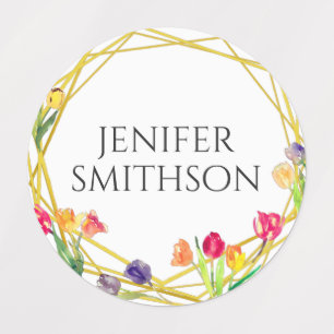 Elegant Rustic Tulip Spring Flowers Add Your Name