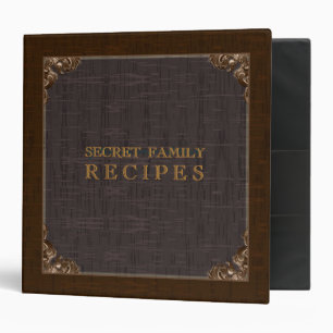 Elegant Rustic Vintage Dark Tones Avery Binder