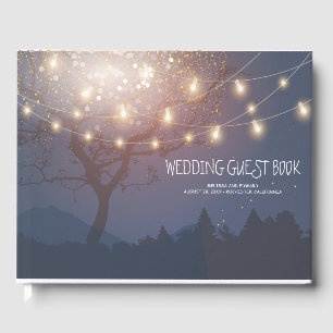elegant rustic vintage wedding guest book