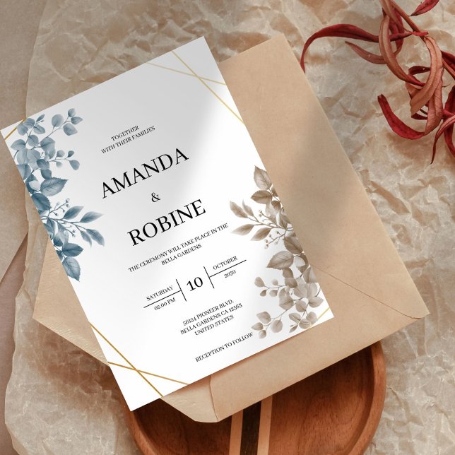 Elegant Rustic Wedding Invitation (Creator Uploaded)