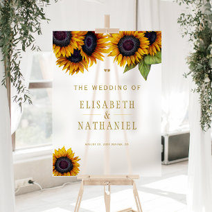 Elégant rustique chic mariage dépoli panneau d'acc