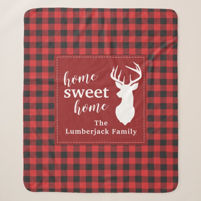 Élégant Rustique Plaid Noël Fête Personnalisé (Devant)